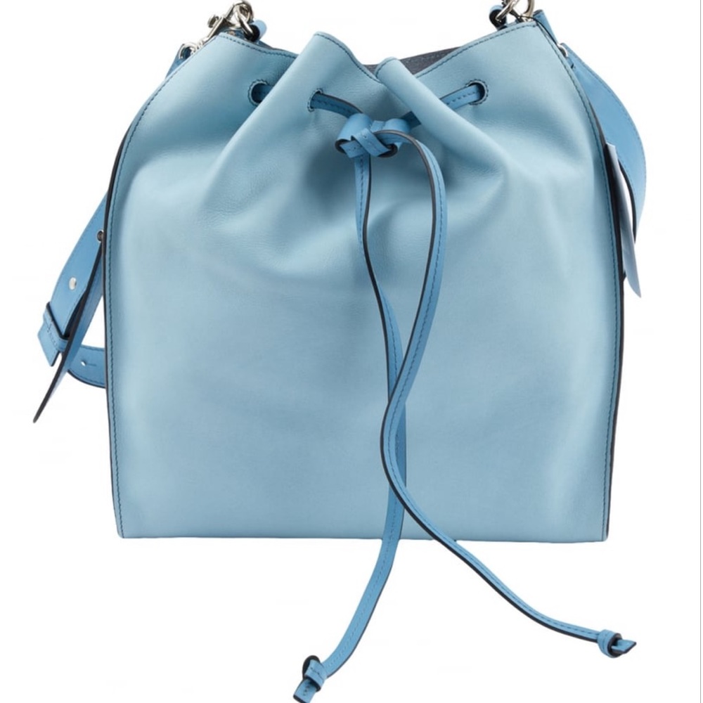 🩵LOEWE DESIGNER! NEVER USED JW ANDERSON (designer for Loewe) BLUE BUCKET BAG🩵